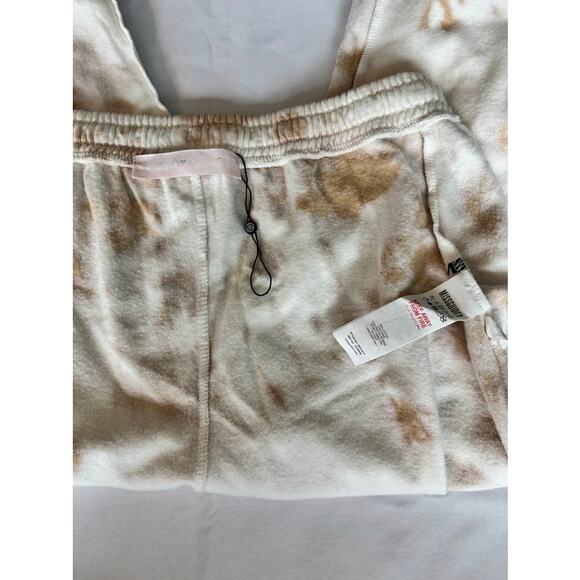 Playboy x Missguided Tie Dye Joggers Sweatpants Beige Tan Logo Loungewear - Picture 8 of 16